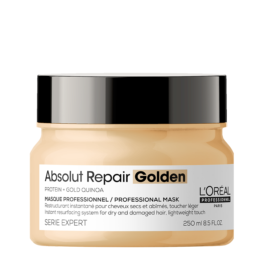 Златна маска за изтощена коса L'Oréal Professionnel Serie Expert Absolut Repair Gold