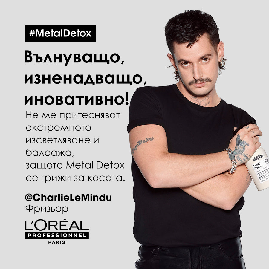 Kрем-шампоан против накъсване за всеки тип коса L'Oréal Professionnel Serie Expert Metal Detox
