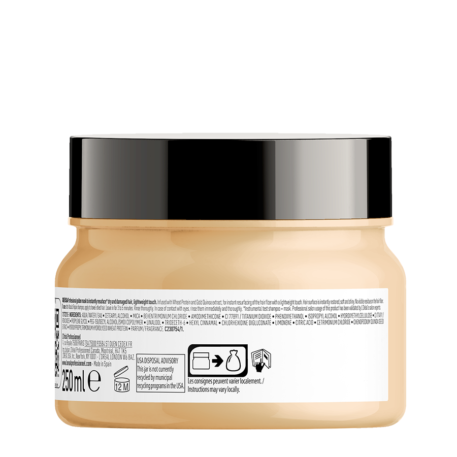 Златна маска за изтощена коса L'Oréal Professionnel Serie Expert Absolut Repair Gold