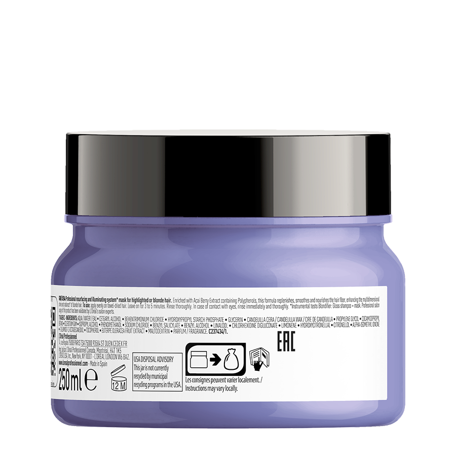 Възстановявяща и придаваща блясък маска за руса коса L'Oréal Professionnel Serie Expert Blondifier