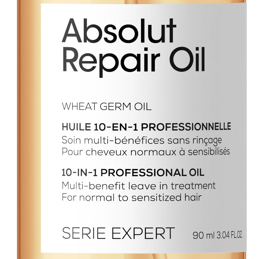 10-в-1 професионално мултифункционално олио L'Oréal Professionnel Serie Expert Absolut Repair Gold