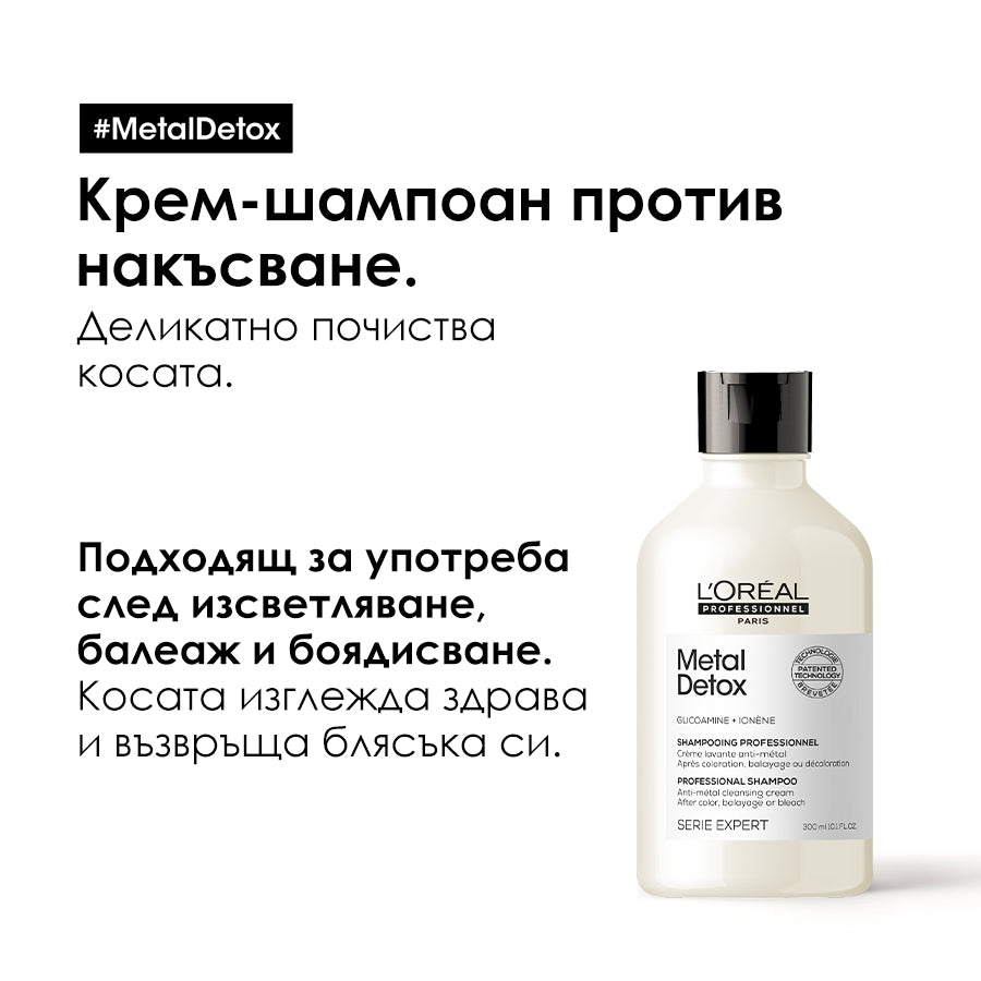 Kрем-шампоан против накъсване за всеки тип коса L'Oréal Professionnel Serie Expert Metal Detox