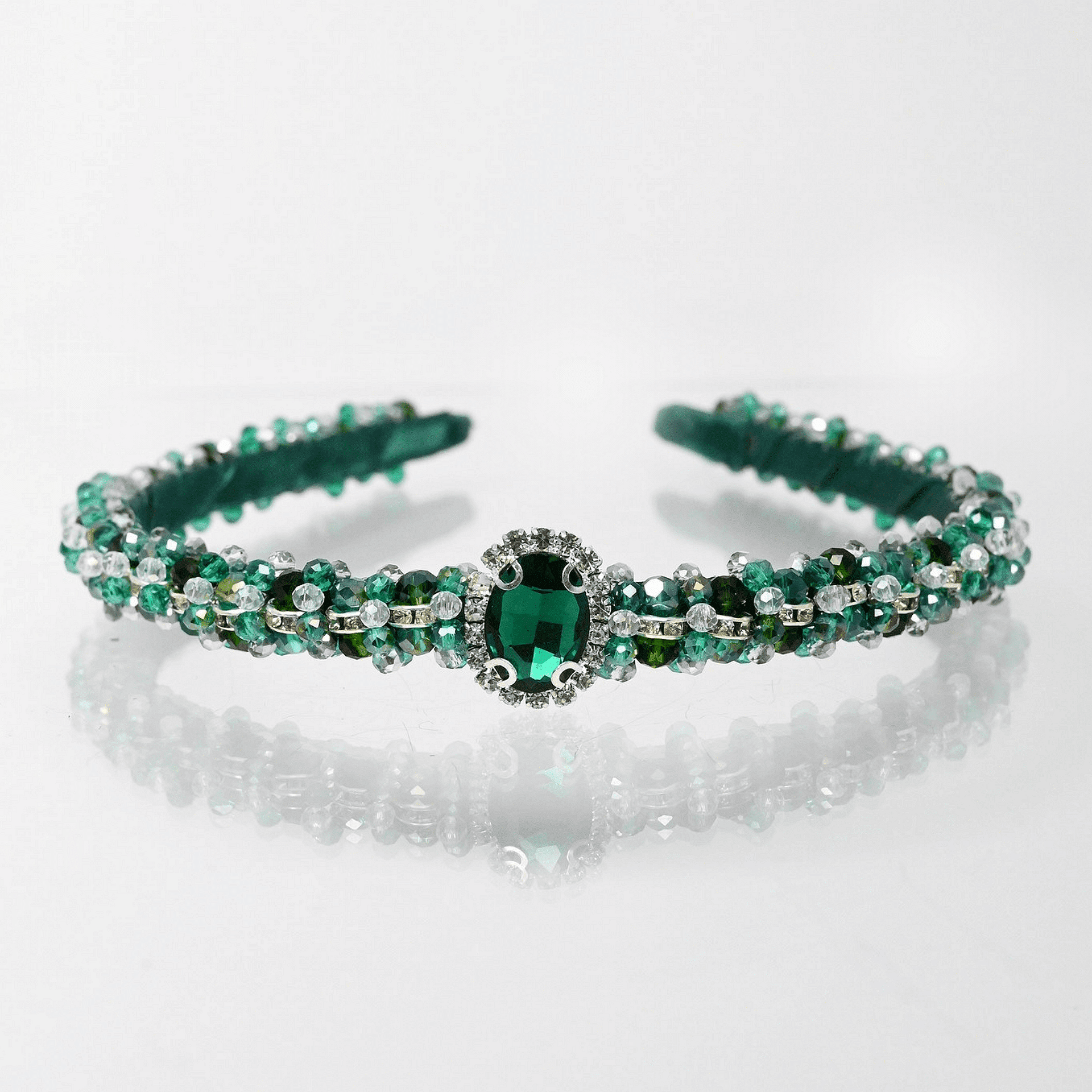 Диадема: Emerald - Silver