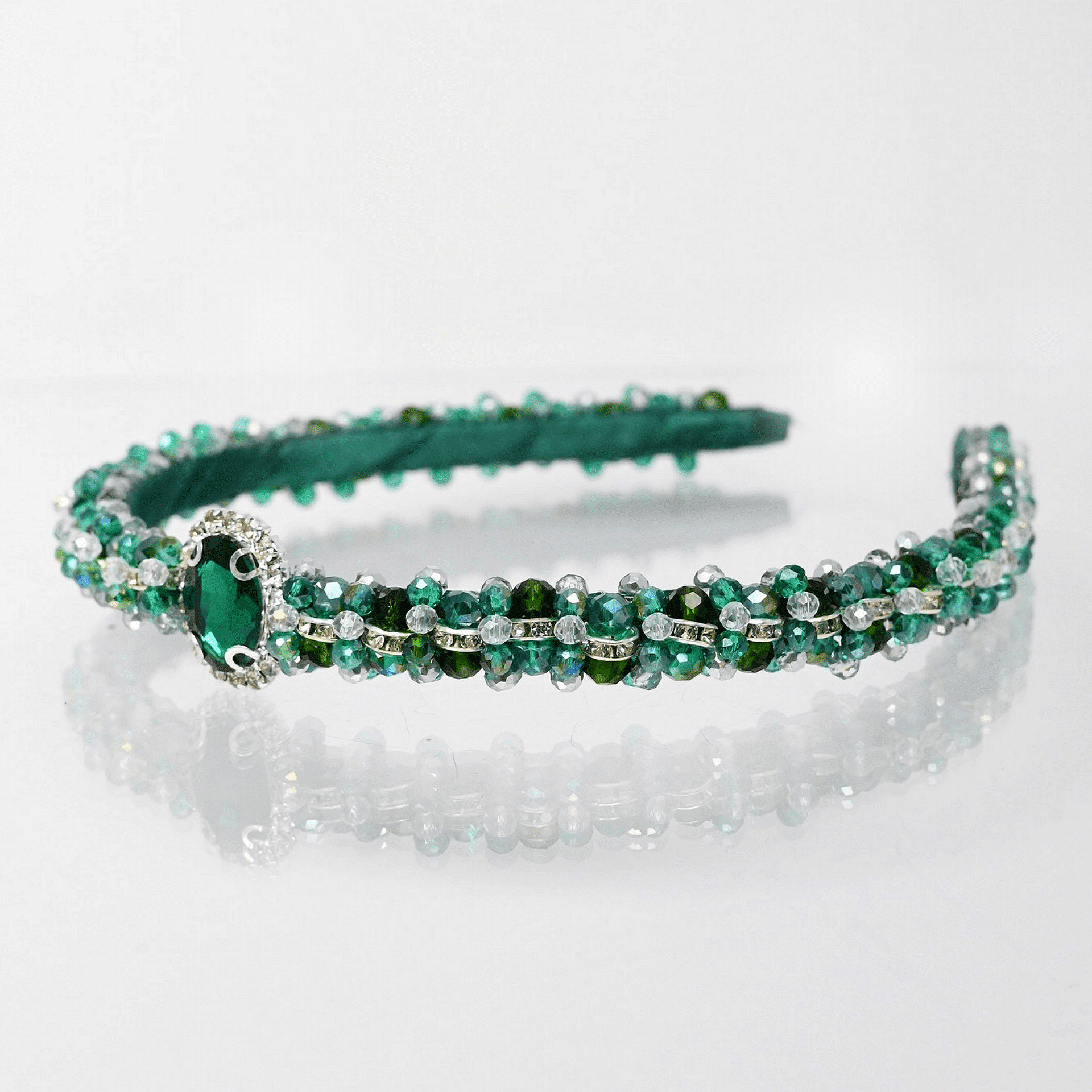 Диадема: Emerald - Silver