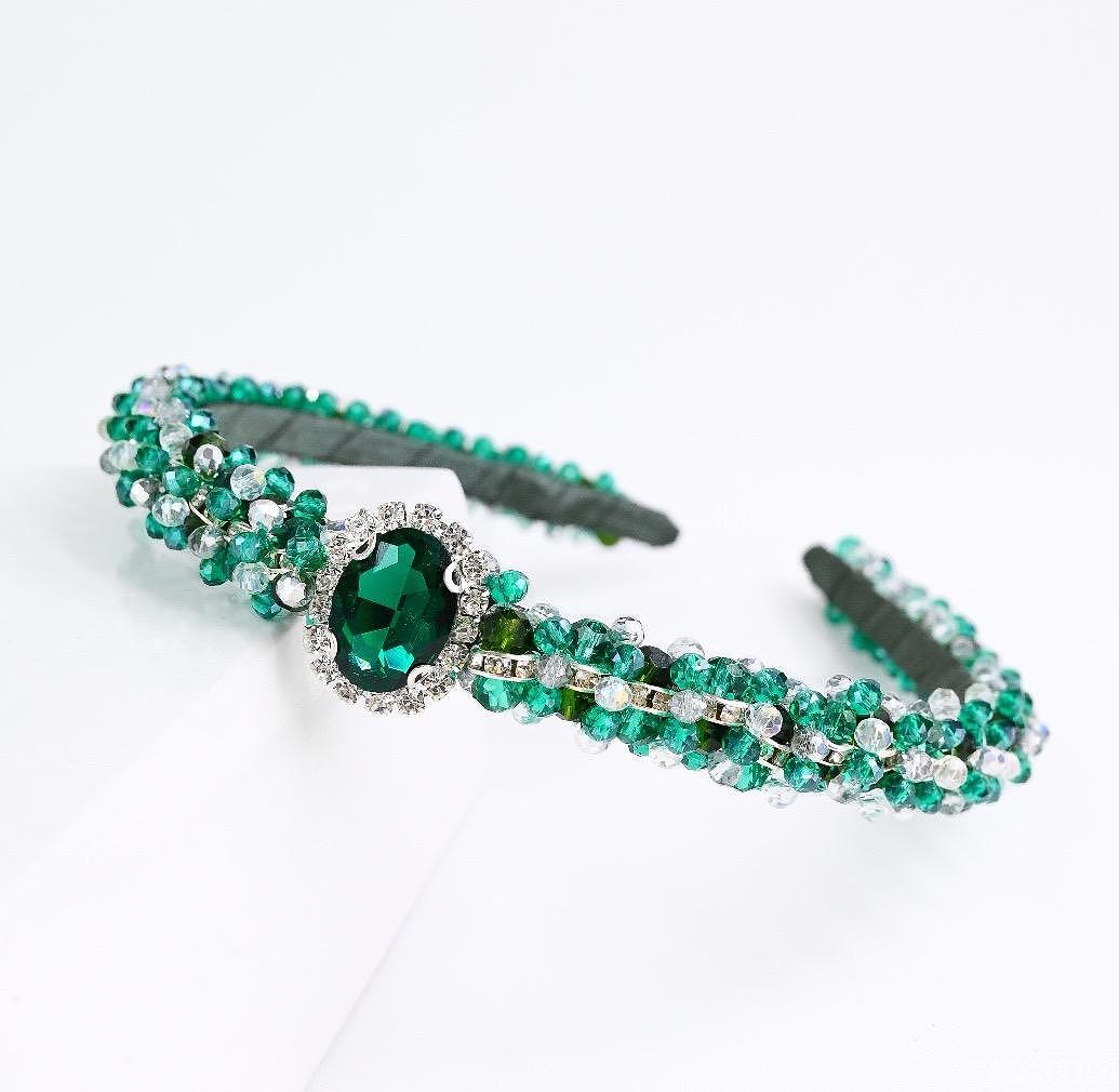 Диадема: Emerald - Silver