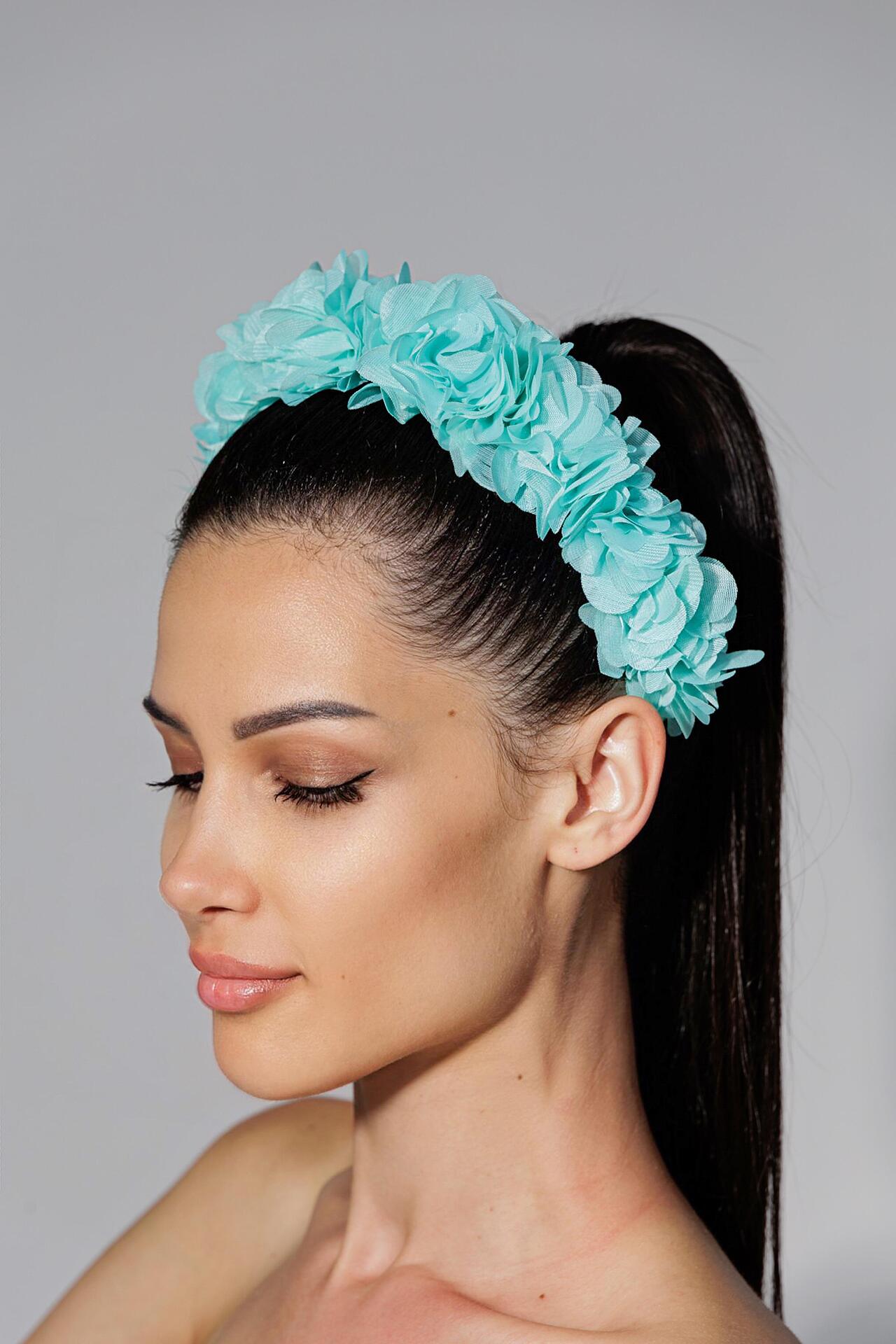 Диадема: Mint Light Flowers
