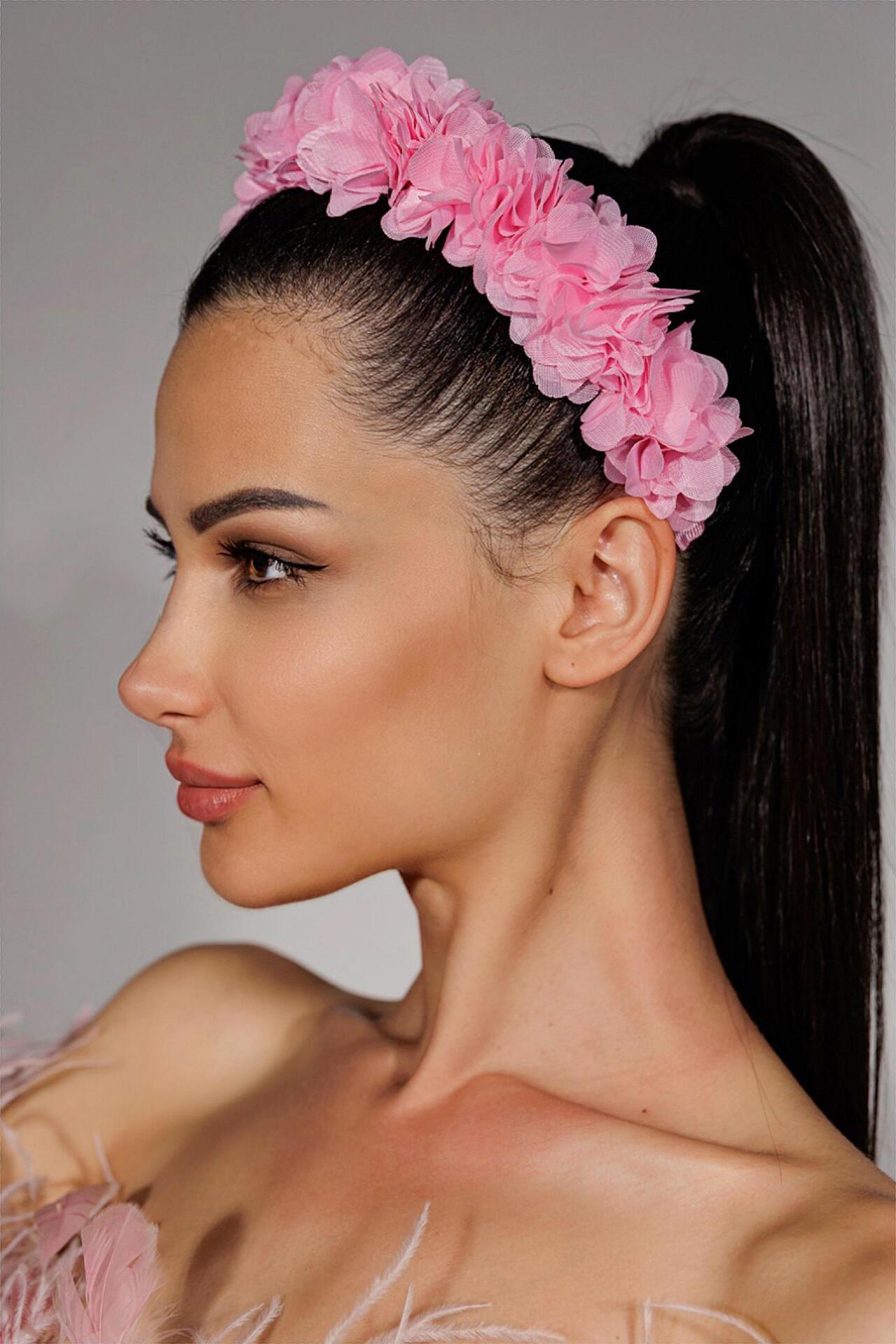 Диадема: Pink Light Flowers