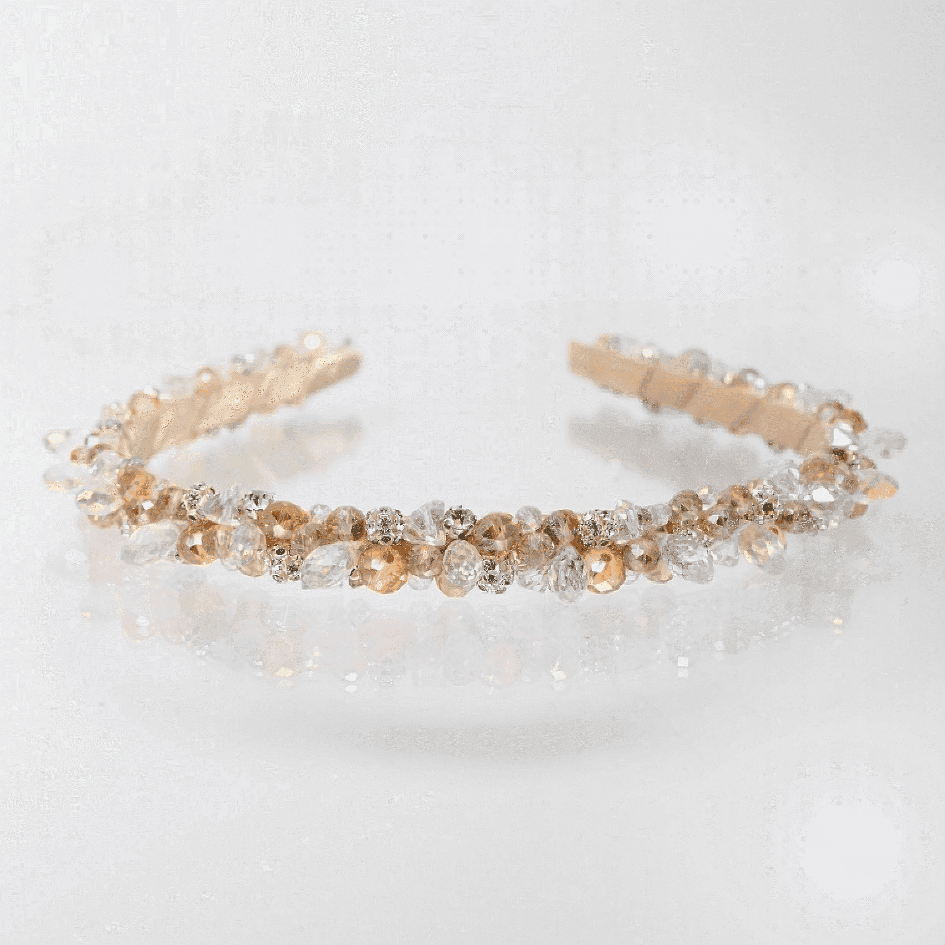 Диадема: Simona's bride crystals light