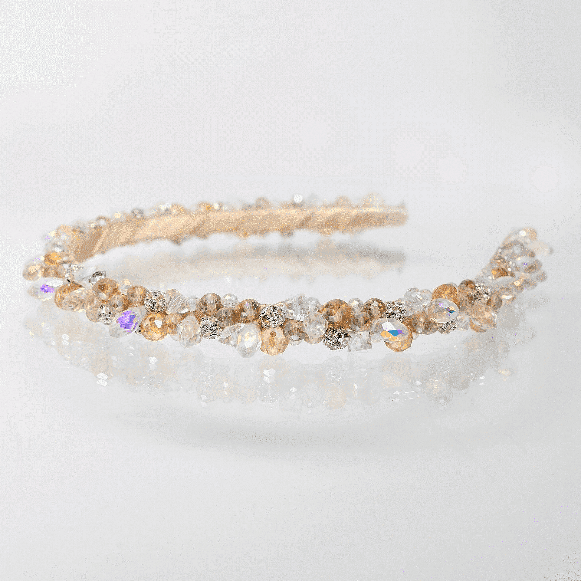 Диадема: Simona's bride crystals light