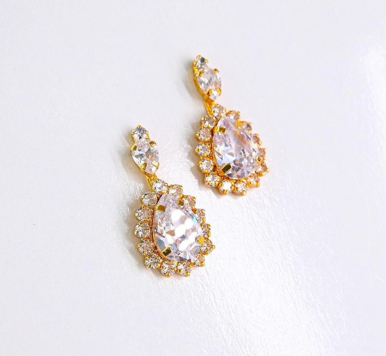 Обеци: Gold Sun Earrings