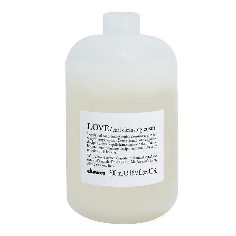 Шампоан и балсам за къдрави и чупливи коси DAVINES LOVE curl cleansing cream 500ml